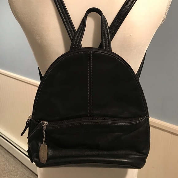 Handbags - Tignanello Black Mini Backpack